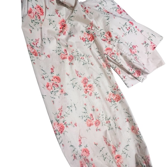 WEWOREWHAT Ruched Cup Top Bustier Floral Cotton Top Large - Picture 8 of 10